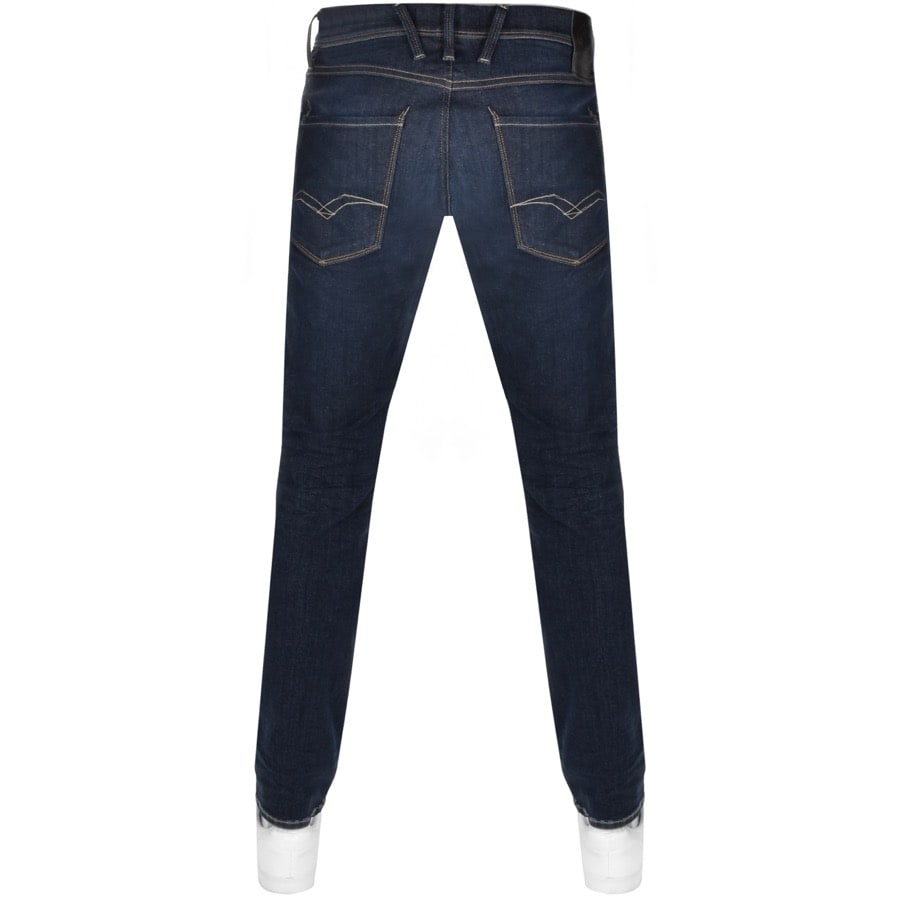 Alternative Image for ProductReplay Anbass Hyperflex Jeans Navy2